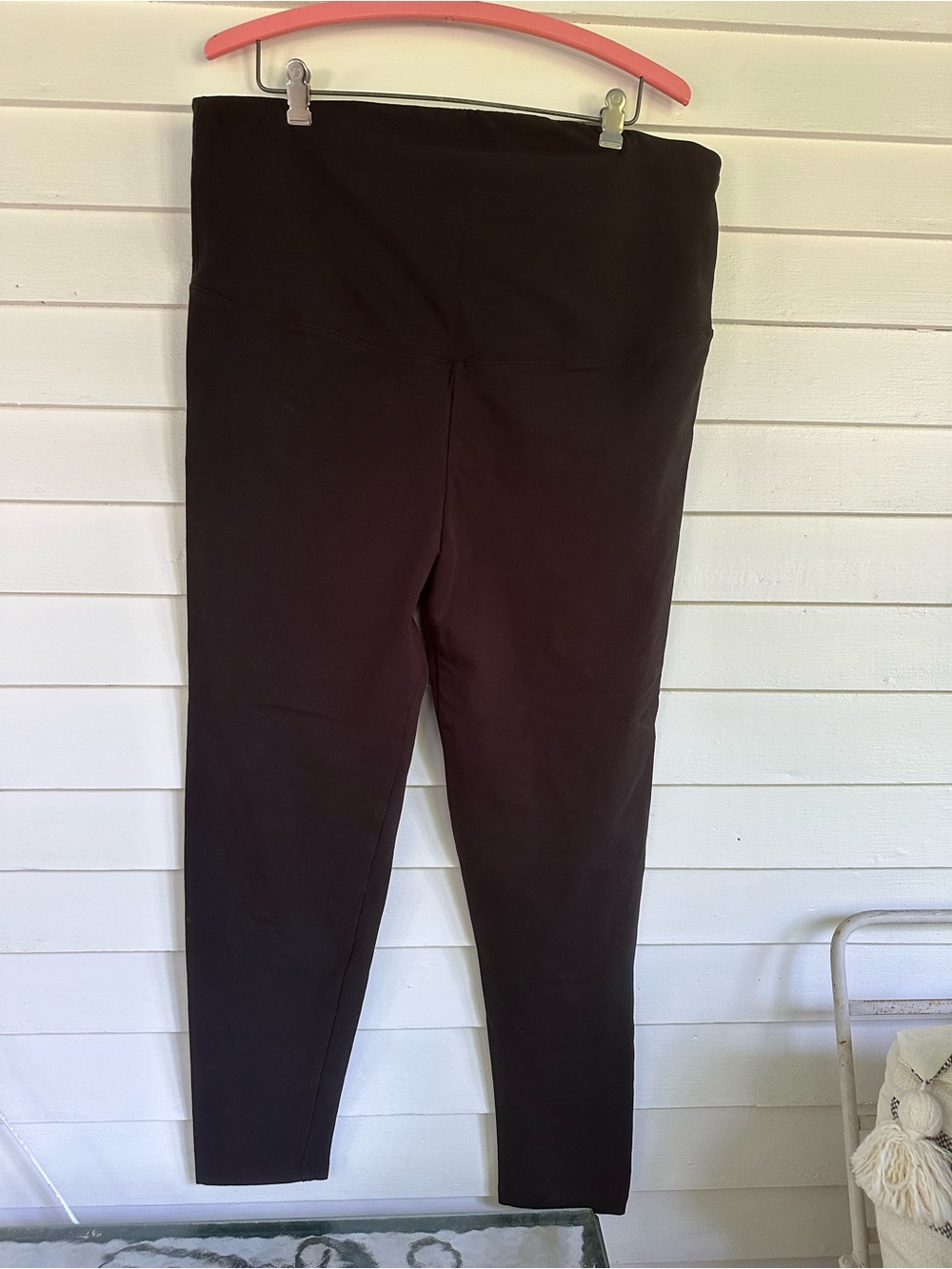 Maternity Black High-Waist Leggings